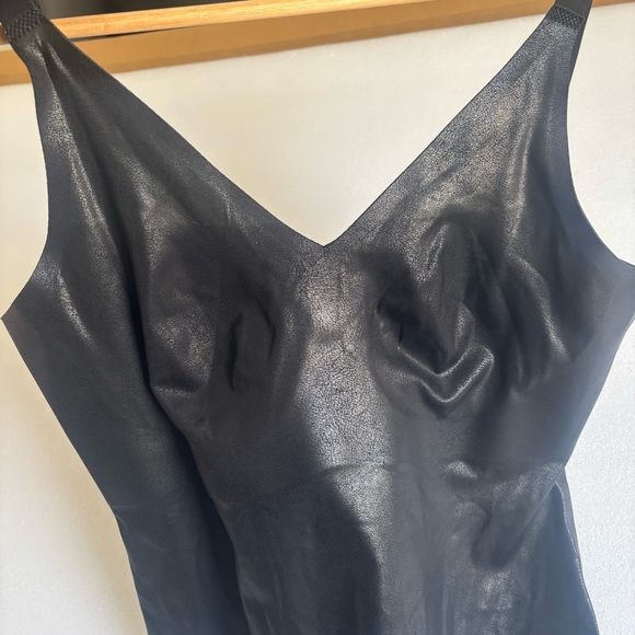 Knix Paypaya Black Box Thong Bodysuit Leather Shiny Size XL New - Picture 4 of 15